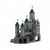 Luminova Kit de construction darchitecture médiévale - 6721 pièces - Dragon vert - Forteresse - Château - Jouet MOC - Mini k