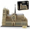 LuminaNova MOC Kit darchitecture 8868 pièces modèle cathédrale Notre-Dame - Kit de maison modulaire - Vue sur la rue - Blocs