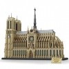LuminaNova MOC Kit darchitecture 8868 pièces modèle cathédrale Notre-Dame - Kit de maison modulaire - Vue sur la rue - Blocs