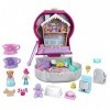 Polly Pocket Coffret Univers La Machine À Bonbons, Mini-figurines Polly et Margot, 5 surprises et 12 accessoires, Jouet pour 