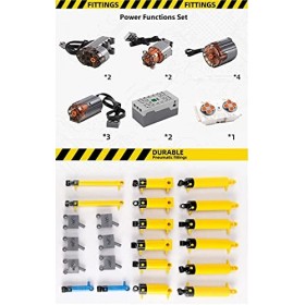MERK Technique grue télécommandée Mould King 19002 Technic Kit de remorquage avec moteur et télécommande, 8238 pièces de briq