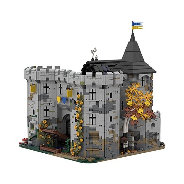 HUAN Ensemble MOC113094 5812 pièces de blocs de construction Château médiéval Black Falcons Fortress Anno 2022 MOC113094 5