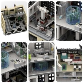 Modulaire Architecture Blocs De Construction 5595pièces MOC Man Oscorp Tower Nano Micro Blocs De Construction Mini Ensemble D