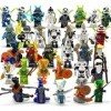 Solati 1 lot de 24 figurines Nija pour fans de films Ninjago avec armes Nija, blocs de construction à collectionner pour garç