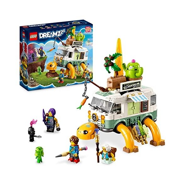 LEGO 71456 DREAMZzz Le Van Tortue de Mme Castillo, Construisez Un Camping-Car de la Série TV de 2 Façons, Comprend Mateo, Zoe