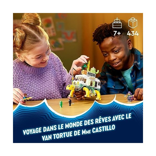 LEGO 71456 DREAMZzz Le Van Tortue de Mme Castillo, Construisez Un Camping-Car de la Série TV de 2 Façons, Comprend Mateo, Zoe