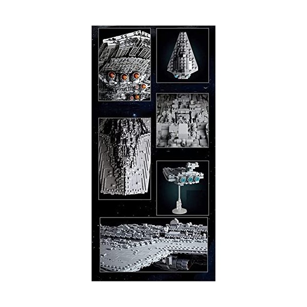 Série de 7588 Pièces Collection Star Destroyer pour Enfants et Adultes Cadeau Noël A,One Size