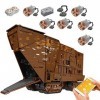 Ensemble de Construction UCS Sandcrawler, 13168 Pièces Grand Kit de Modèle de Chenille du Désert, avec Télécommande et Moteur