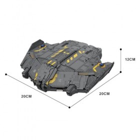Ensemble de blocs de construction de vaisseau spatial de la série spatiale, jouets MOC Space Battlestar Space Wars, modèle de