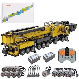 JOYFAN 7768 Pcs Jeu de Construction, LTM11200 Grue Télécommandée Electrique, Grue Mobile Liebherr, Construction Grue pour Enf