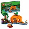 LEGO 21248 Minecraft La Ferme Citrouille, Maison à Construire avec Grenouille, Bateau, Coffre à Trésor et Figurines Steve et 