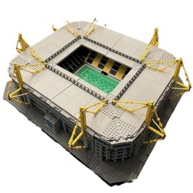 Modulaire Architecture Blocs De Construction 6589pièces MOC Dortmund Westfalenstadion Nano Micro Blocs De Construction Mini E