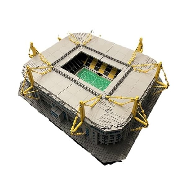 Modulaire Architecture Blocs De Construction 6589pièces MOC Dortmund Westfalenstadion Nano Micro Blocs De Construction Mini E