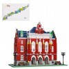 YANYUESHOP Blocs de Construction de Maison - 6355pcs England Red Brick University Street View, Ensemble de Construction modul