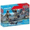 Playmobil 71146 Equipe des Forces spéciales avec Bandit, Un Plongeur, Un coordinateur d’opérations et Un Policier d’Intervent