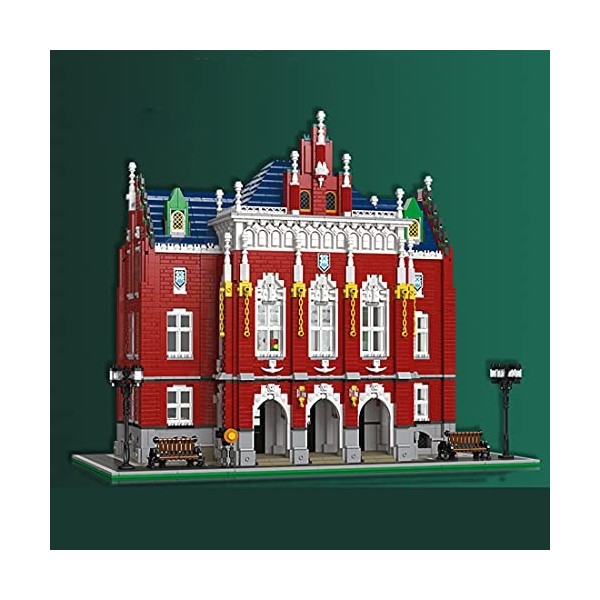 YANYUESHOP Blocs de Construction de Maison - 6355pcs England Red Brick University Street View, Ensemble de Construction modul