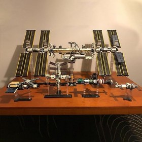 JANTY Technic International Kit de briques de construction de la station spatiale, 1:110 Explorations spatiales – Jouet éduca