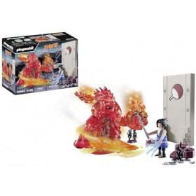 Playmobil 70666 Sasuke vs. Itachi, Univers Naruto Combat épique Entre frères avec Le Mangekyou Sharingan et lesprit énergéti