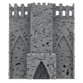 LEICHT Idées château Kit de montage mural 7841 pièces Créatif Architecture Ville Moderne Brique Modèle Compatible avec LECO C