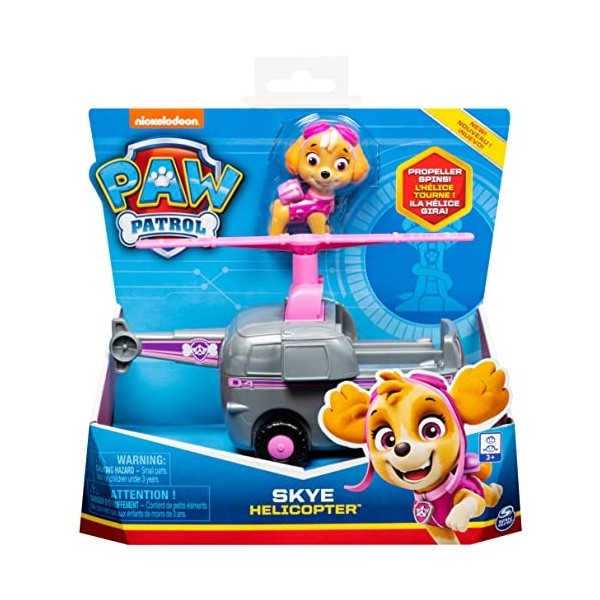 LA PAT PATROUILLE - VEHICULE + FIGURINE - Véhicule de 15 cm Avec 1 Figurine À Collectionner Pat Patrouille - Paw Patrol - 6