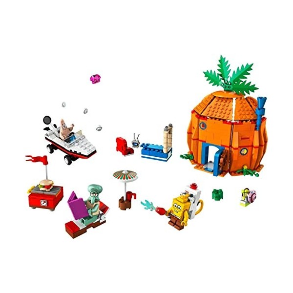 Lego - 3834 - Jeu de Construction - Bob lEponge et son Voisinage à Bikini Bottom