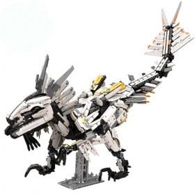 Ensemble de blocs de construction de jouets Horizon Zero Dawn, modèle de personnage de jeu créatif, bête à long cou, monstre 