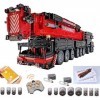 PEXL Technic Grue Liebherr LTM 1750 Construction Set - Technic Camion Grue 9x9 Jeu de Construction avec 12 Moteurs et Télécom