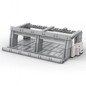 JANTY Ensemble de blocs de construction de science-fiction de guerre spatiale, modèle de hangar de combat de guerre spatiale,