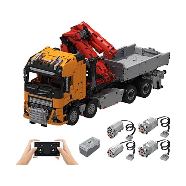 Blocs de Construction, Ensemble de Blocs de Construction, Camion européen MOC-118230, Jouets de développement de la motricité