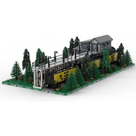 Blocs de Construction de Maison Darchitecture de Plate-Forme, Bâtiments Modulaires avec Arbres et Rails, 6769 Blocs MOC a Cl