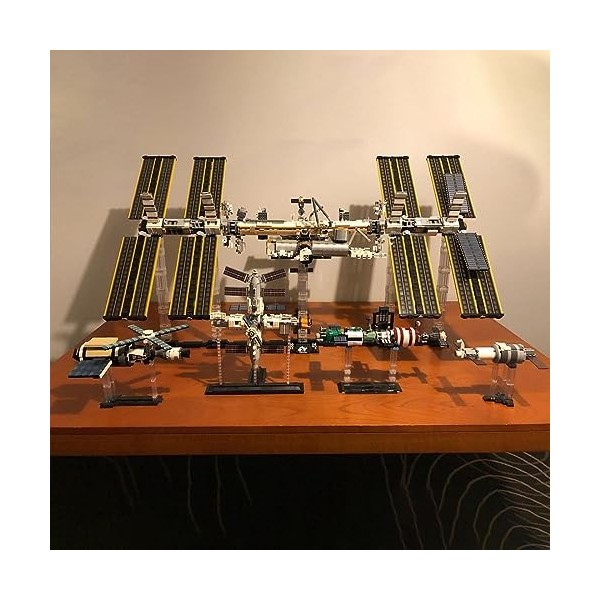THEGO Sci-fi International Station spatiale modèle 1:110 Jeu de blocs de construction à assembler ornement créatif, kit de pr