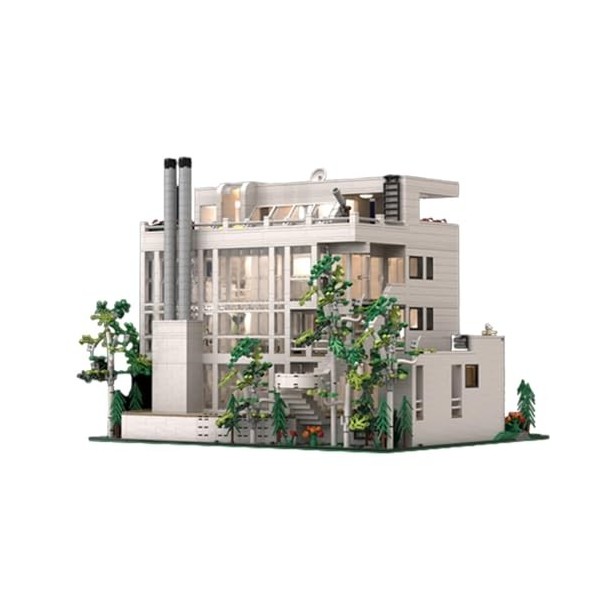 Modulaire Architecture Blocs De Construction 5283pièces MOC Douglas House of Richard Meier Nano Micro Blocs De Construction M