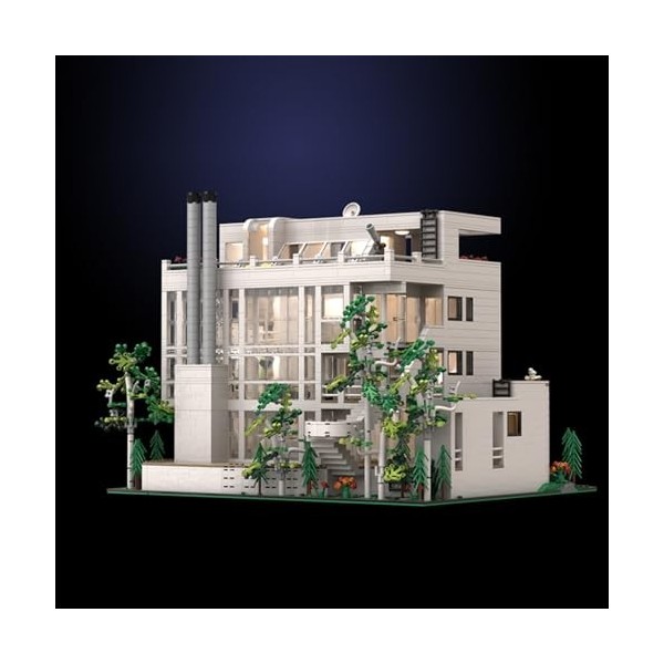 Modulaire Architecture Blocs De Construction 5283pièces MOC Douglas House of Richard Meier Nano Micro Blocs De Construction M