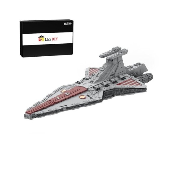 ENDOT Space War Series MOC-149454 Venator Class Star Destroyer Kit de construction, compatible avec Lego, 9444 pièces