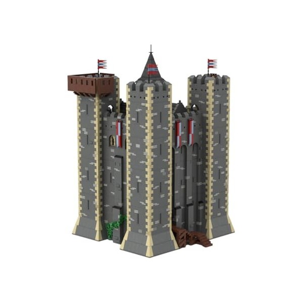 Lumivive Kit de construction darchitecture médiévale - 12171 pièces - Modèle de château anglais médiéval - Mini kit de const