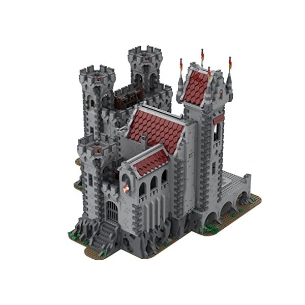 WUBA Kit de construction de château médiéval, château de pirates médiéval, blocs de construction modulaire, château de maison
