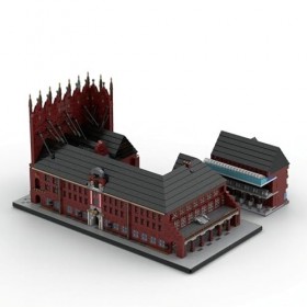 Modulaire Architecture Blocs De Construction 7491pièces MOC Stralsund Town Hall Nano Micro Blocs De Construction Mini Ensembl