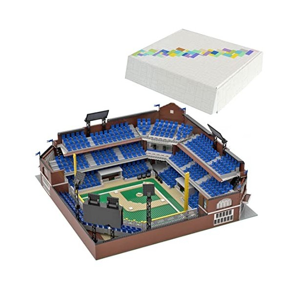 PUREFUN Stade de Baseball Modular Buildings Kit de construction de maison, 7313 pièces Maison de ville compatible avec Lego A