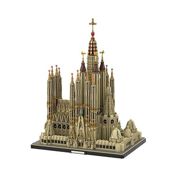 MOC-65795 Modèle de Bloc de Construction Sagrada Familia de Barcelone Blocs de Construction à Petites Particules Puzzle Blocs