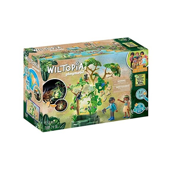 Playmobil 71009 Forêt tropicale avec veilleuse - gamme Wiltopia - avec 80% de Matériaux recyclés ou biosourcés en moyenne - a