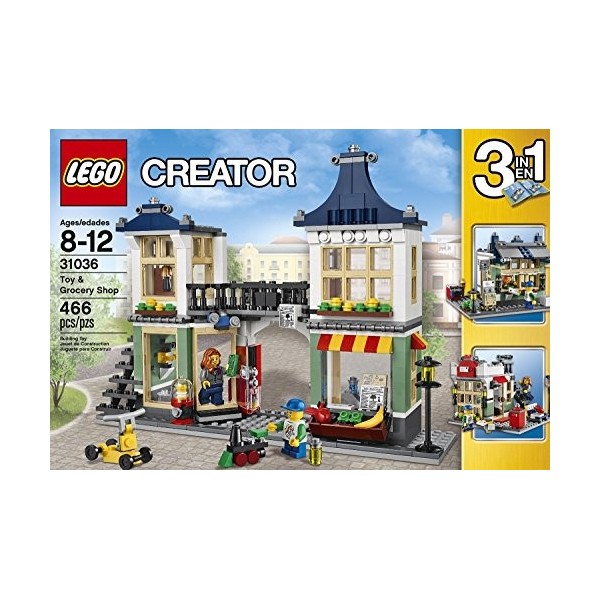 Brick Box Building Creator LEGO 466 Pcs Toy & Grocery Shop 3-in-1 Toys