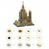Blocs de construction darchitecture de renommée mondiale, 8288 pièces, ensemble de construction de la famille Sagrada de Bar