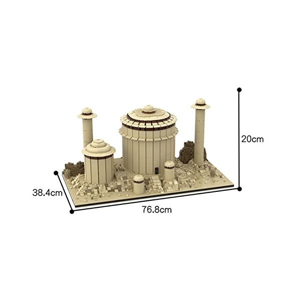 WangSiwe Ensemble de Blocs de Construction Jabbas Palace 4175 Pièces Modèle Architectural Mondialement Connu Nano Micro Bloc