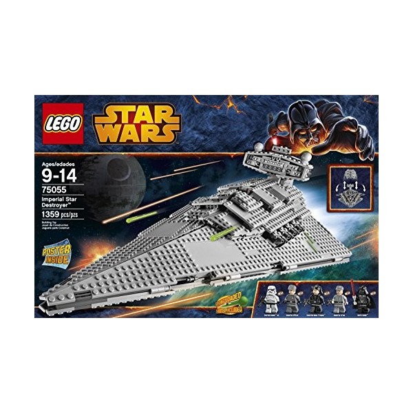 Lego Star Wars 75055 Imperial Star Destroyer + gratuit Darth Vader Porte Clés LED