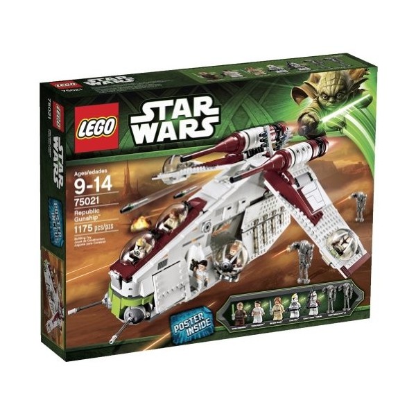 LEGO Star Wars - 75021 - Jeu de Construction - Republic Gunship
