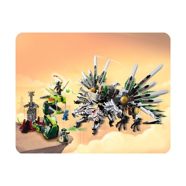 LEGO Ninjago Playthème - 9450 - Jeu de Construction - Le Combat des Dragons