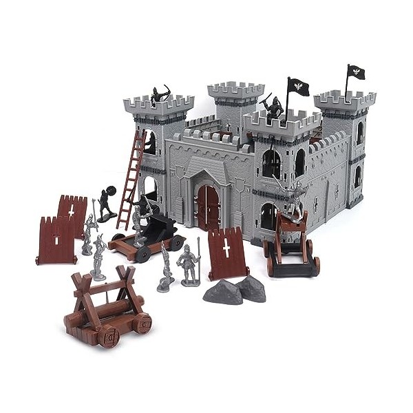 Set De Jeux De Guerres Anciennes, Jeu De Jouet De Château Figurine Daction De Chevaliers Du Château Médiéval, Accessoires De