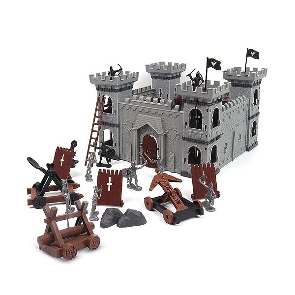 Set De Jeux De Guerres Anciennes, Jeu De Jouet De Château Figurine Daction De Chevaliers Du Château Médiéval, Accessoires De