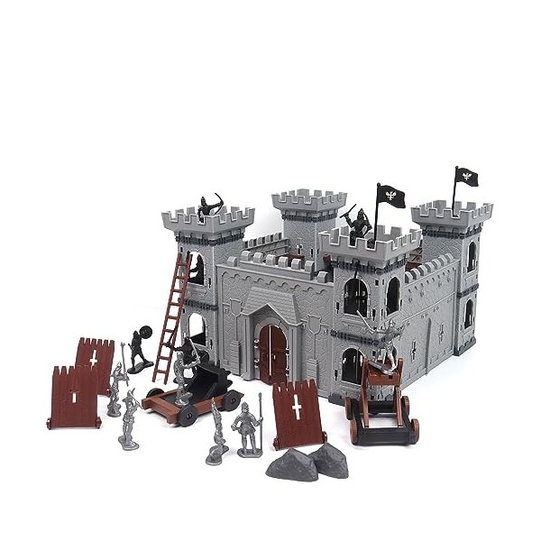 Set De Jeux De Guerres Anciennes, Jeu De Jouet De Château Figurine Daction De Chevaliers Du Château Médiéval, Accessoires De