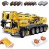 Giant Crane Double Télécommande 13107, 2590 Pièces Dassemblage De Modèle De Grue Mécanique avec 8 Moteurs, Compatible avec L